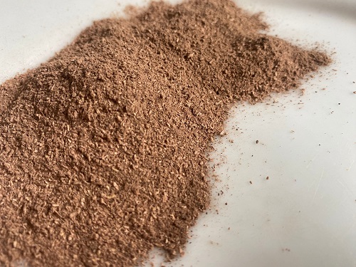 an image of red root bark powder taken by and copyright of D hugonin - not to be used without permission
