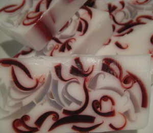 Raspberry Ripple Handmade Soap