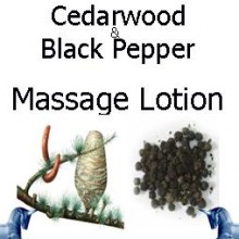 cedarwood and black pepper Massage Lotion