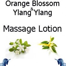 Orange Blossom and ylang ylang massage lotion