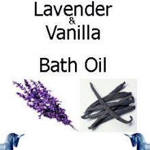 Lavender and vanilla bath Oil