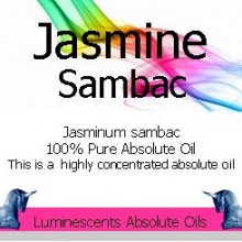 Jasmine Sambac Absolute Oil Label
