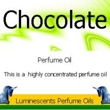 chocolate perfume oil label