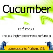 Cucumber perfume oil label