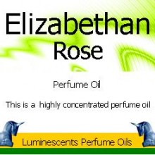 Elizabethan Rose Perfume Oil Label
