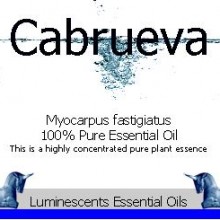 cabrueva essential oil label