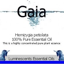 Gaia essential oil label