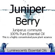 juniper berry essential oil label