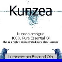 kunzea essential oil label