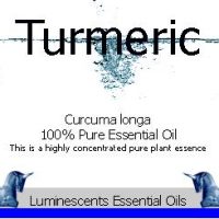 turmeric essential oil label