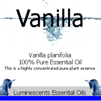 vanilla essential oil label