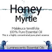 honey myrtle essential oil label