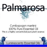 palmarosa essential oil label