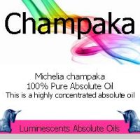 champaka absolute oil label