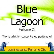 Blue Lagoon Perfume Oil label